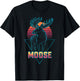 Moose Retro T-Shirt - T-Shirt | Black