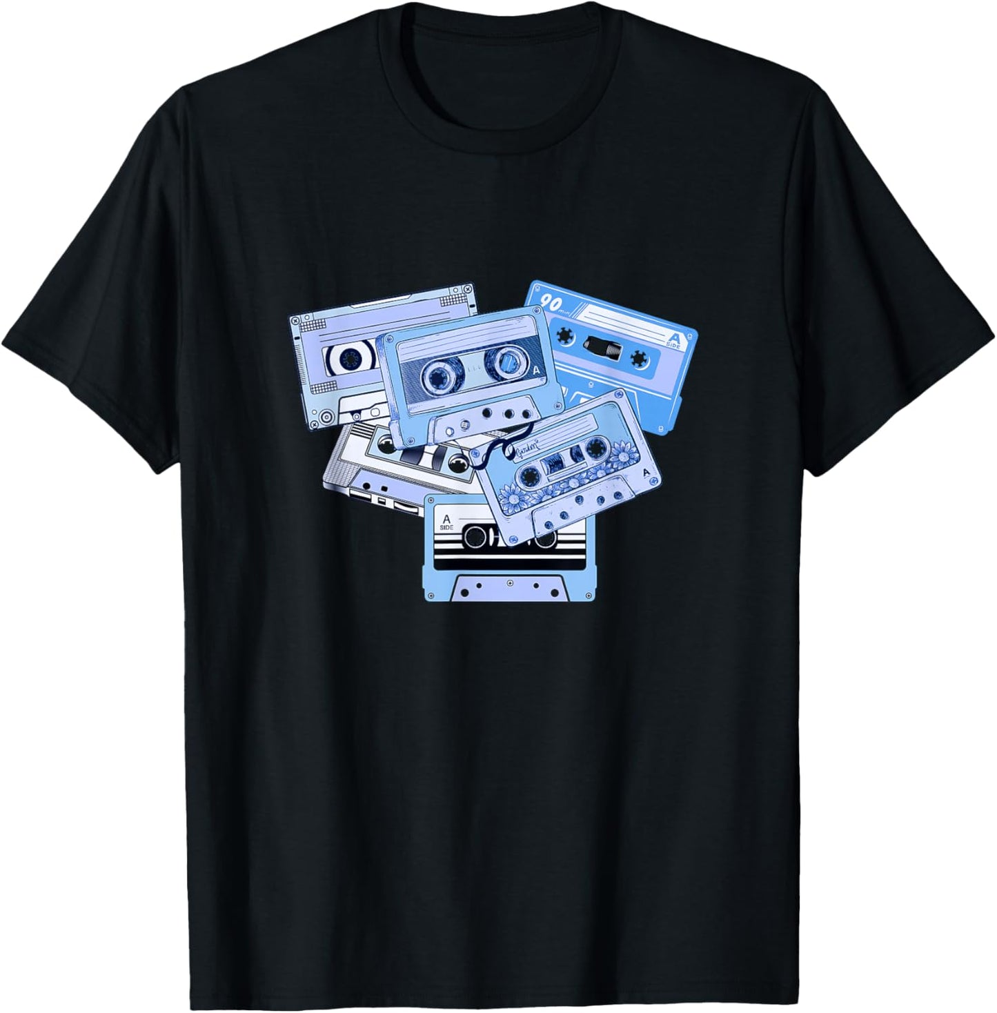 Blue Tapes light Blue Graphic T-Shirt - T-Shirt | Black