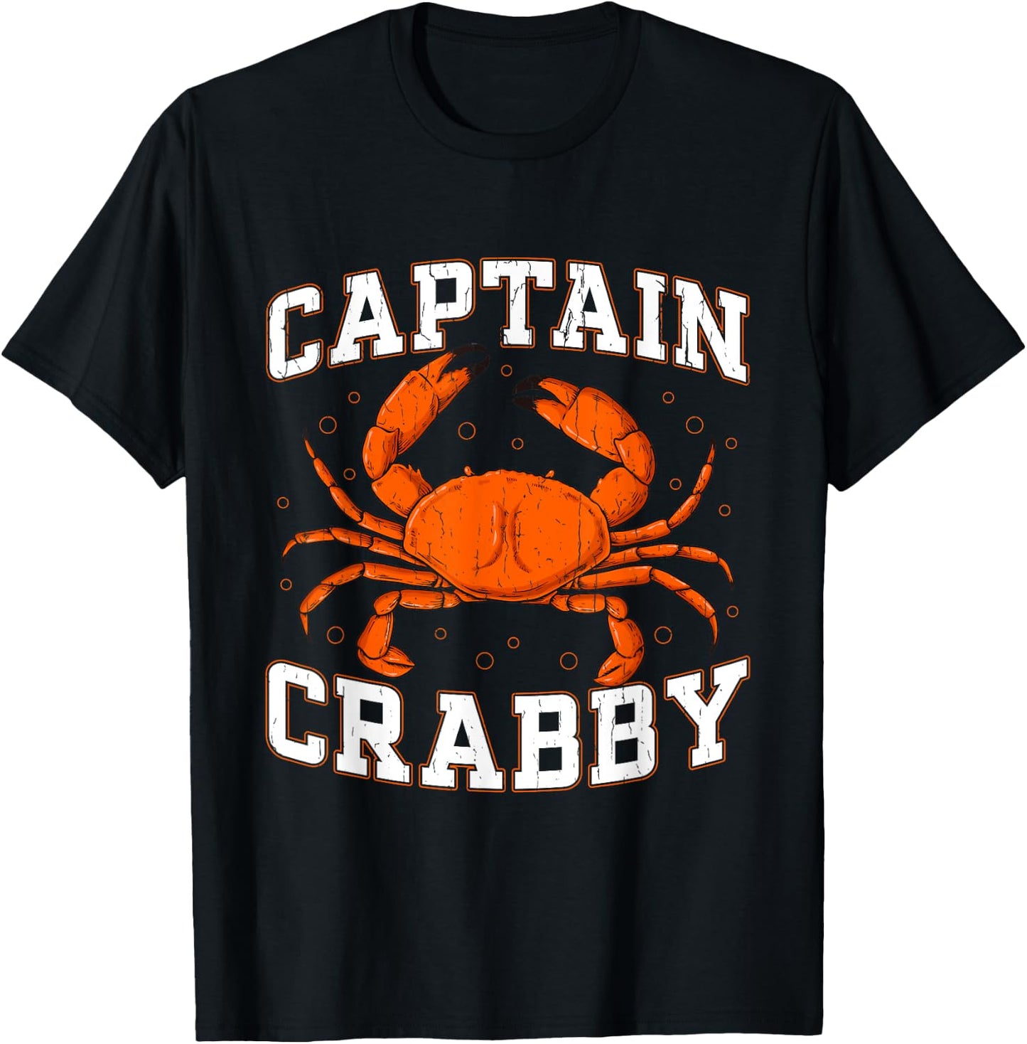 Captain Crabby - Crustacean Crabber T-Shirt - T-Shirt | Black