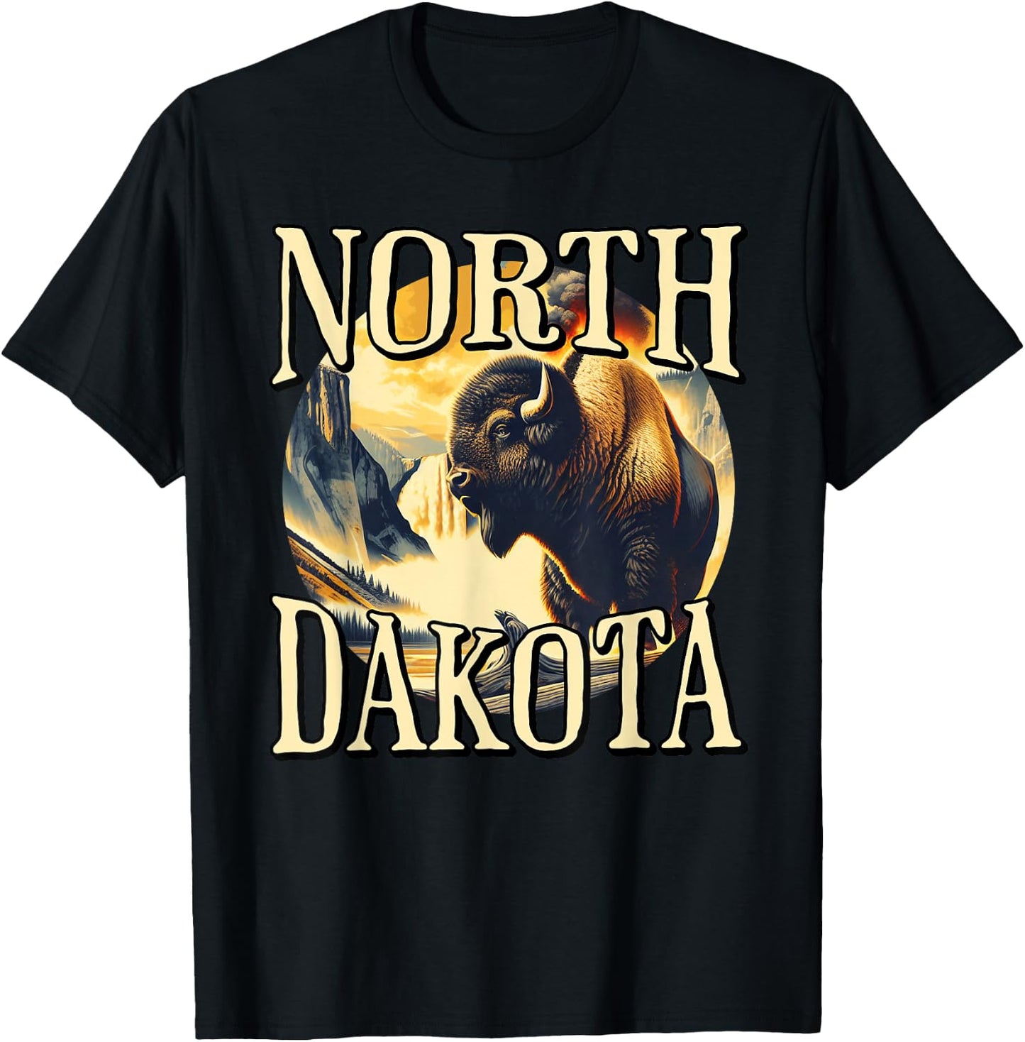 North Dakota T-Shirt - T-Shirt | Black