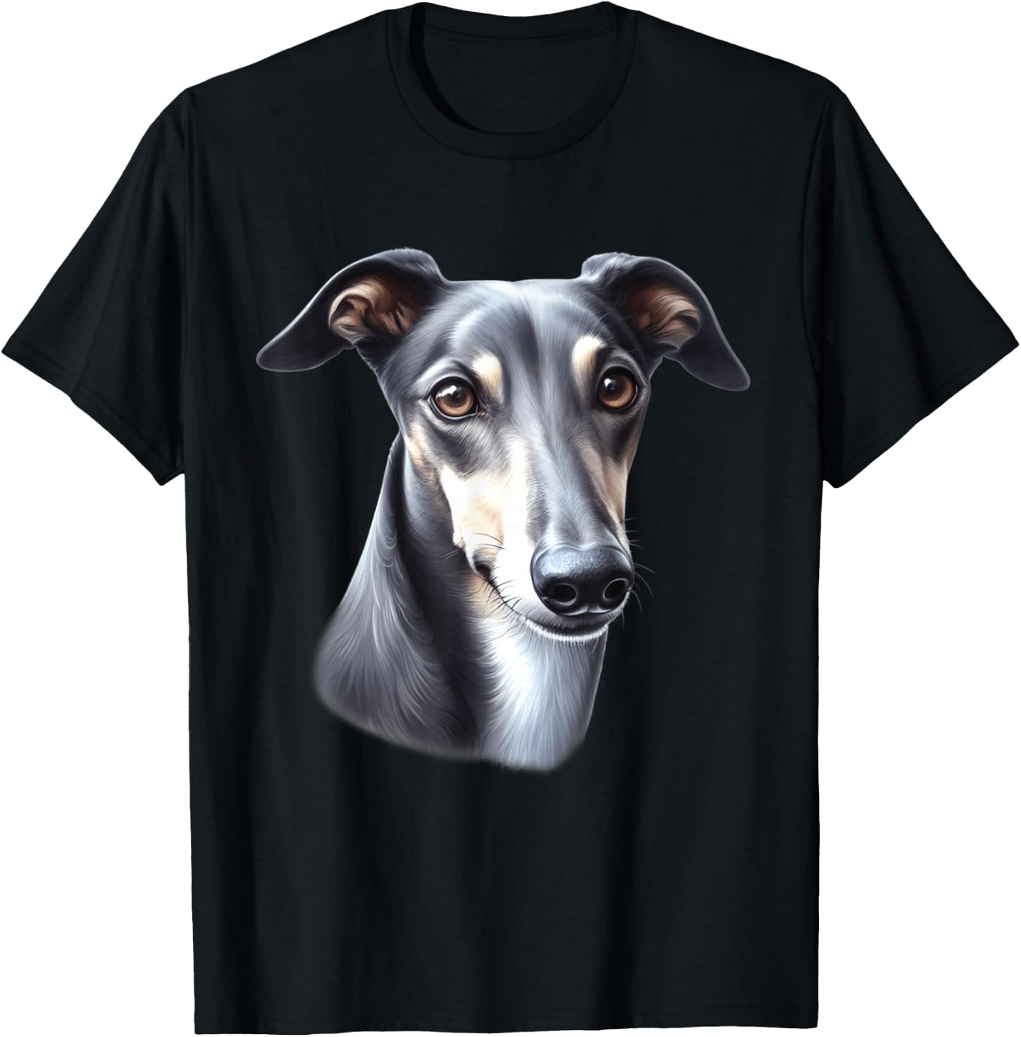 Greyhound Dog T-Shirt - T-Shirt | Black