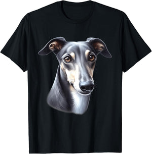 Greyhound Dog T-Shirt - T-Shirt | Black