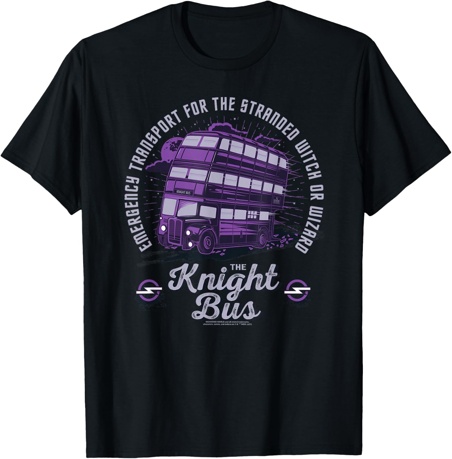 Harry Potter Magical Motors - The Knight Bus Small T-Shirt - T-Shirt | Black