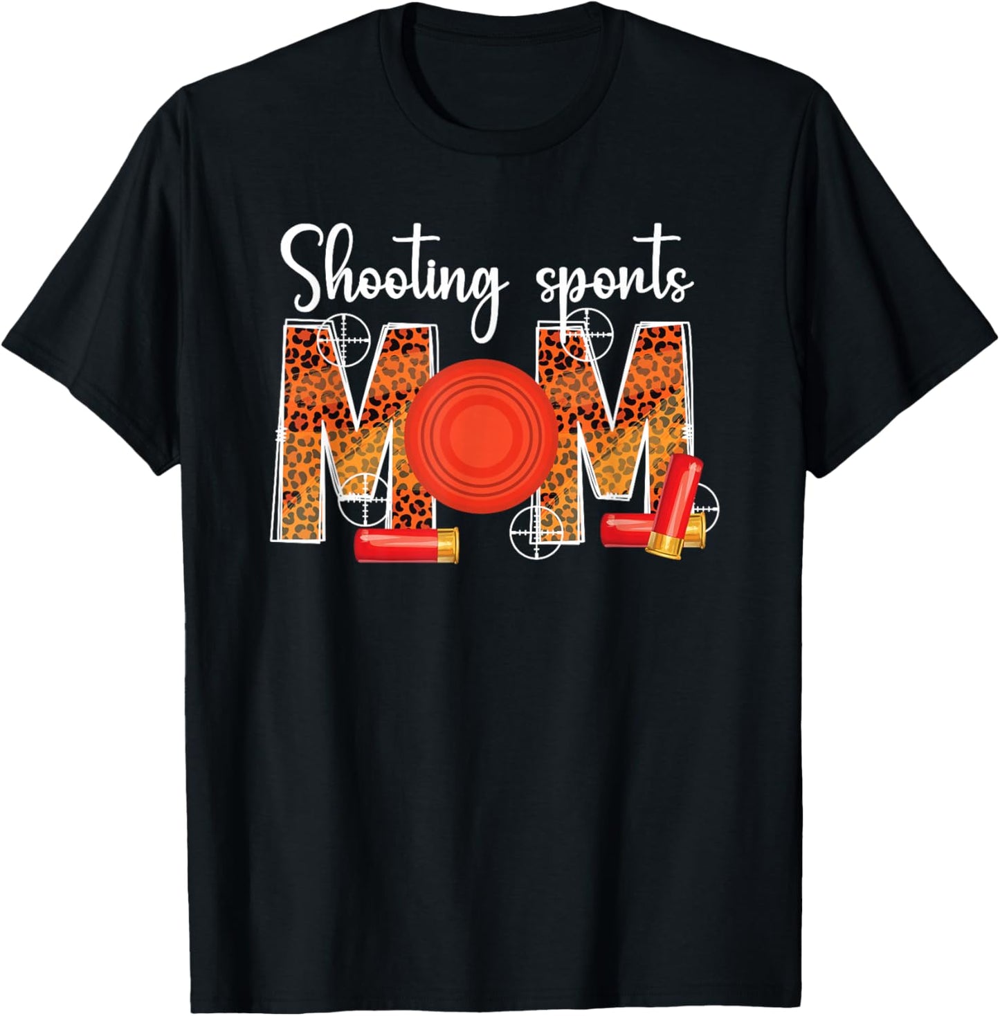 Shooting Sports Mom Leopard Shooting Sports Mama T-Shirt - T-Shirt | Black