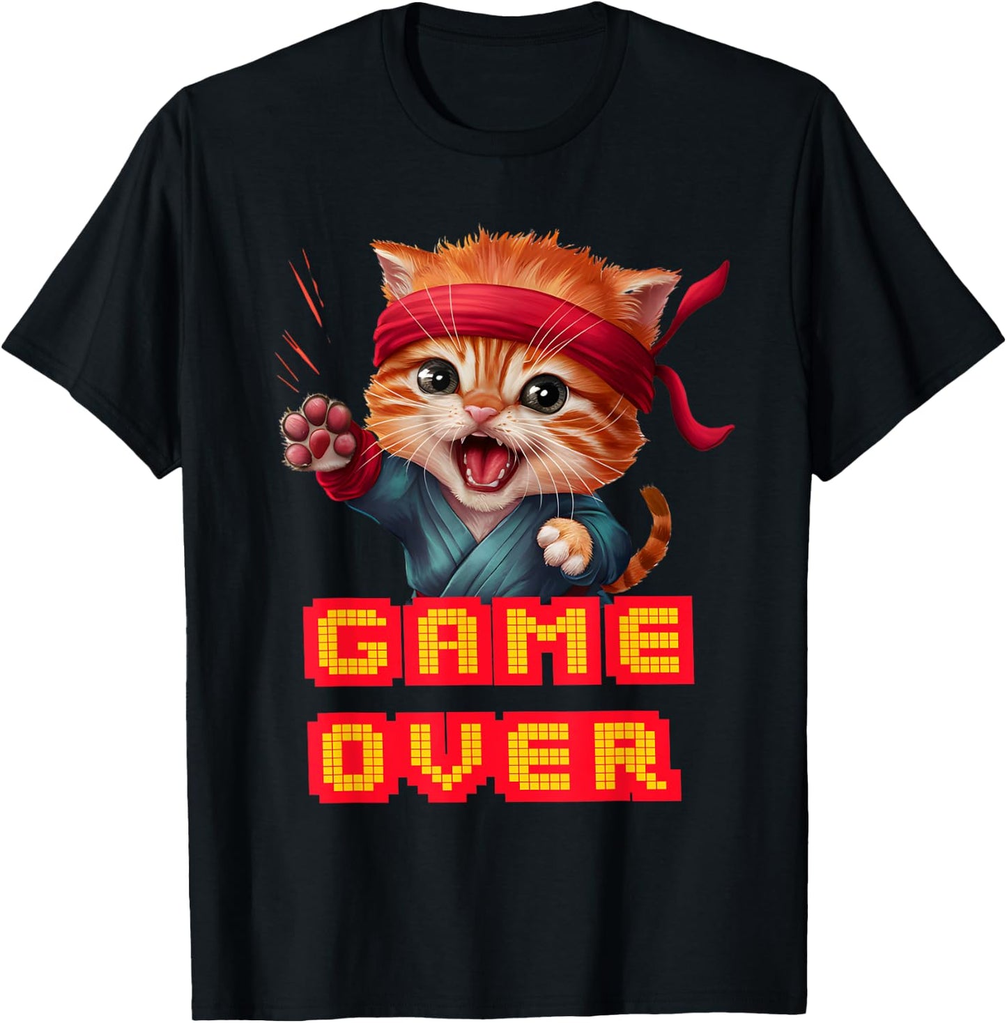 Be A Roaring Kitty Game The Stop Orange Bandana Meme T-Shirt - T-Shirt | Black