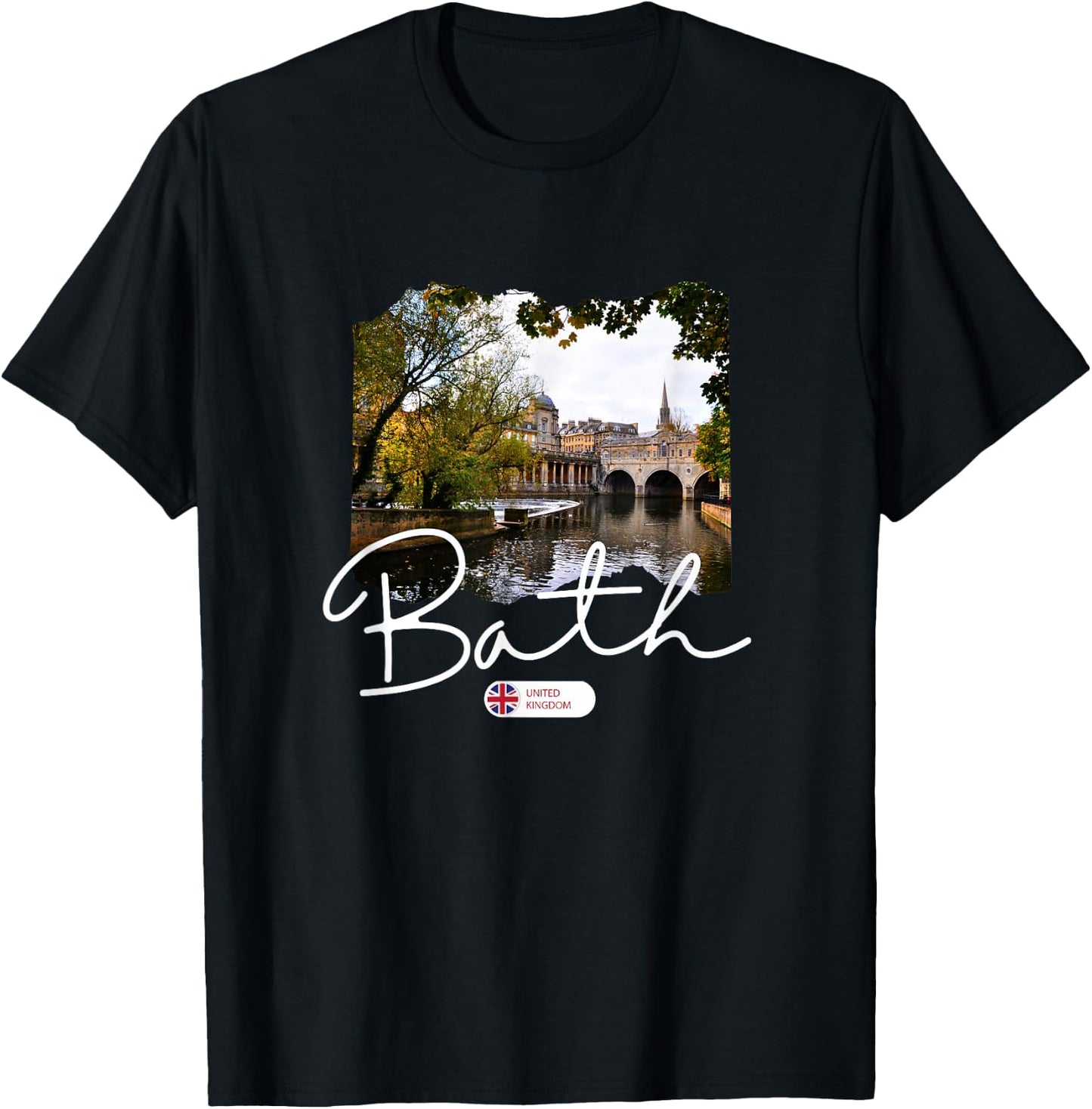 Bath Somerset Bath England T-Shirt - T-Shirt | Black