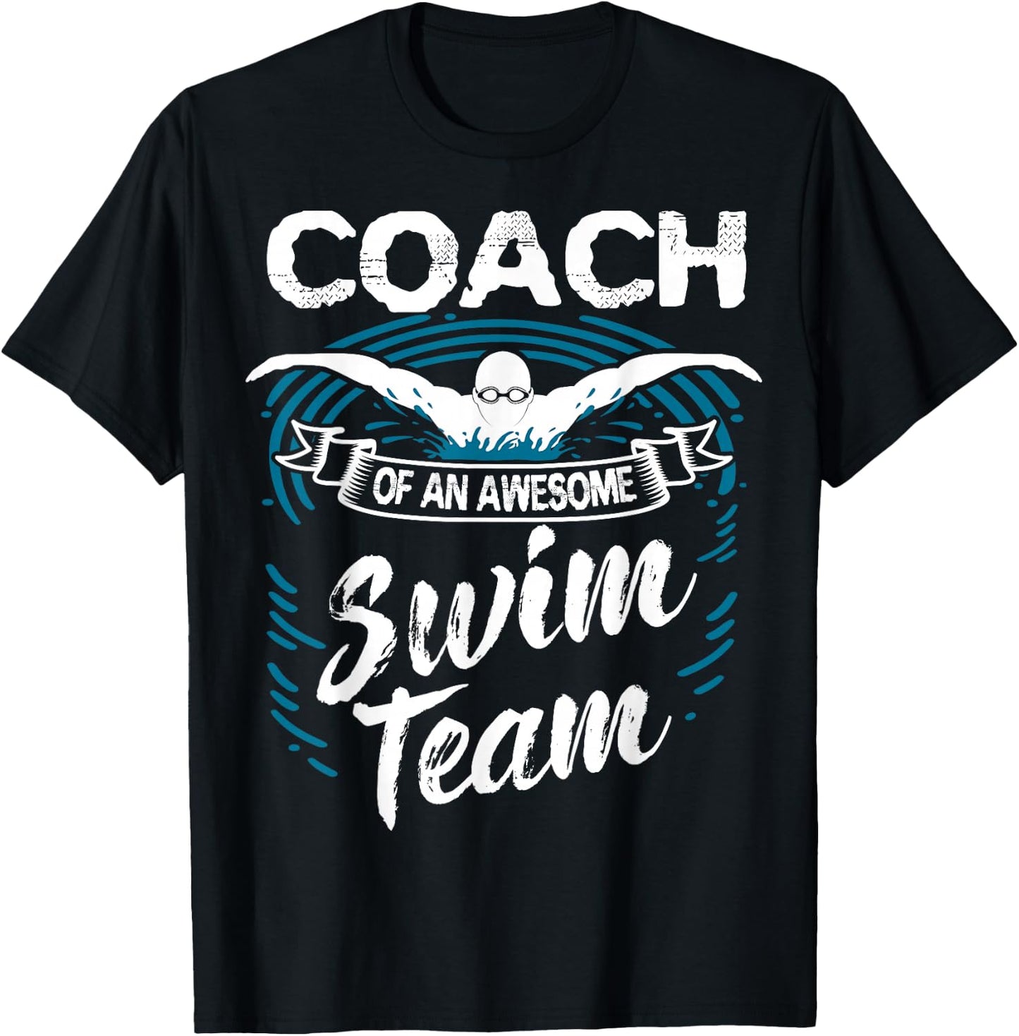 Swim Coach Professional Instructor Swimming Lesson Sport T-Shirt - T-Shirt | Black