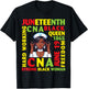 Juneteenth Hard Working CNA Black Queen Strong Black Woman T-Shirt - T-Shirt | Black