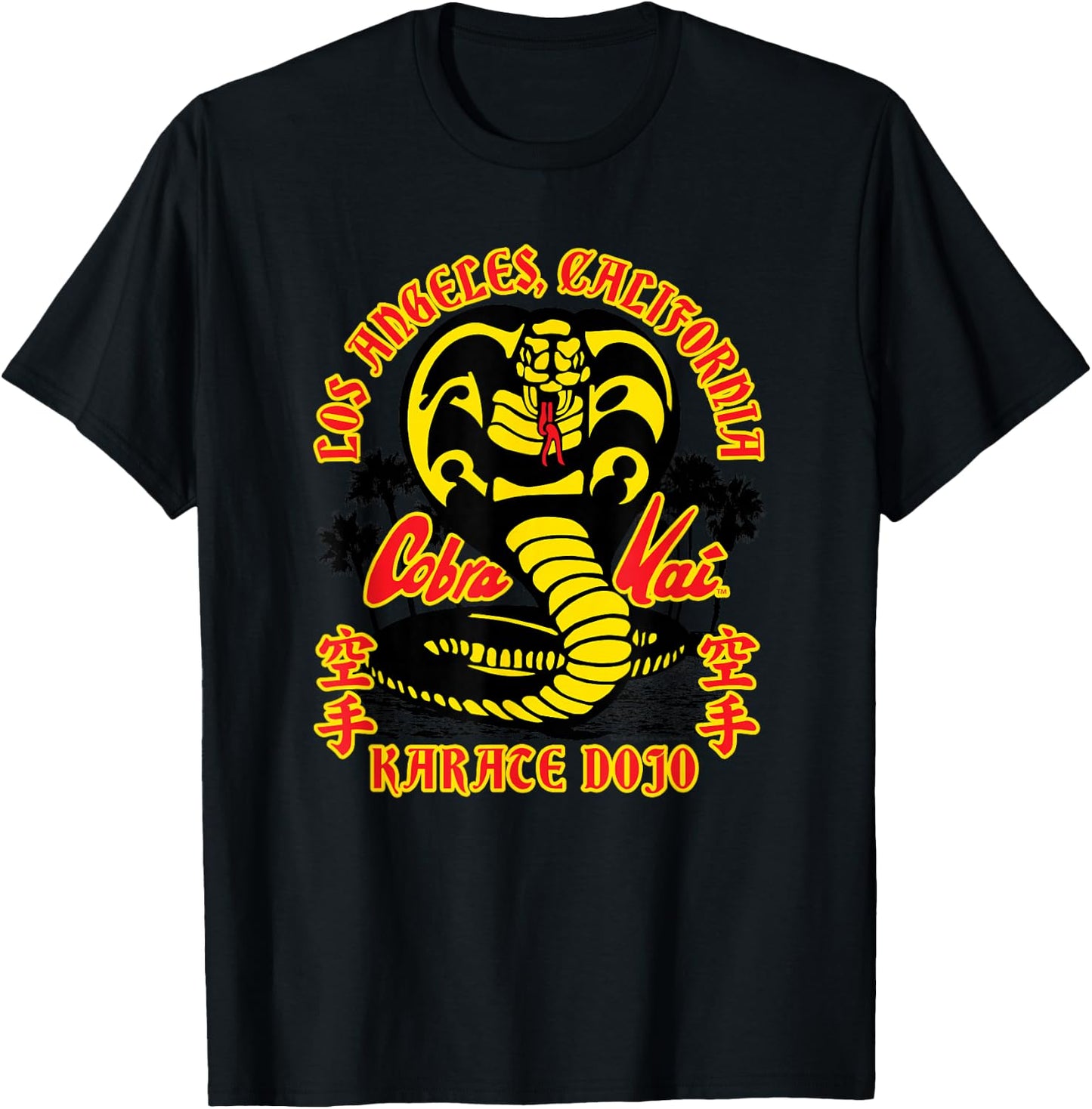 Cobra Kai Karate Dojo Los Angeles Cobra Logo TV Show T-Shirt - T-Shirt | Black