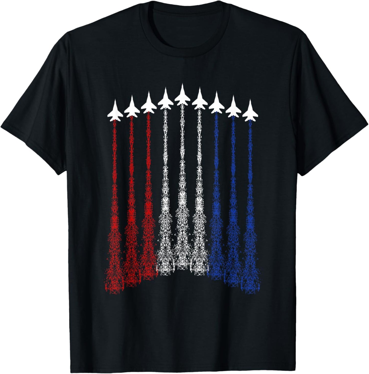 Jets 4th of July USA Patriotic Boys Graphic T-Shirt - T-Shirt | Black