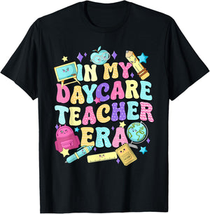 in My Daycare Teacher Era Daycare Provider Kids T-Shirt - T-Shirt | Black