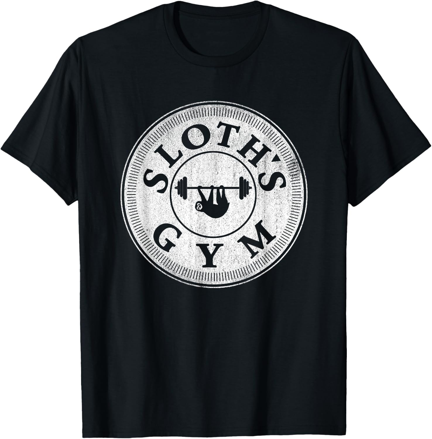 Awesome Vintage Sloths Gym Parody & T-Shirt - T-Shirt | Black