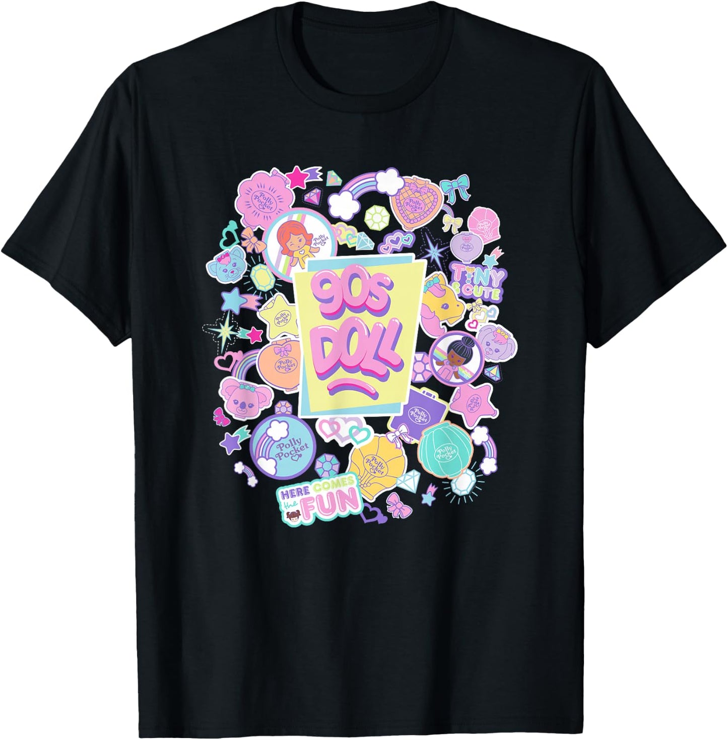 Polly Pocket - 90s Doll T-Shirt - T-Shirt | Black