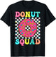 Donut Squad Groovy Donut Lover Birthday Party Girls T-Shirt - T-Shirt | Black