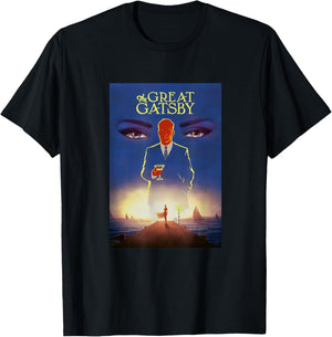 The Great Gatsby: Gatsby Cover Design T-Shirt - T-Shirt | Black