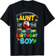 O Fish Ally One Birthday Outfit Aunt Of The Birthday Boy T-Shirt - T-Shirt | Black