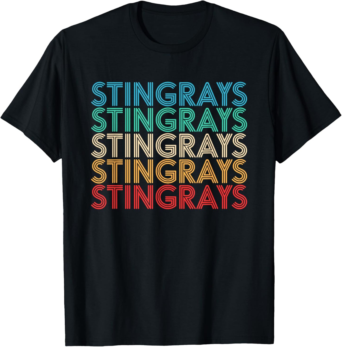 Retro Vintage Stingray T-Shirt - T-Shirt | Black