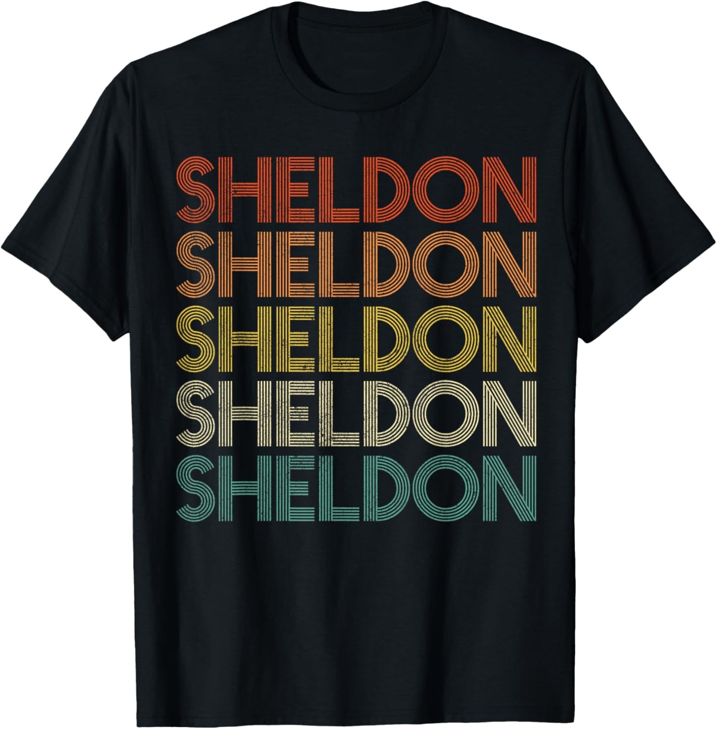 Sheldon Vintage Retro T-Shirt - T-Shirt | Black