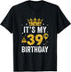It's My 39Th Birthday Idea For 39 Years Old Man And Woman T-Shirt - T-Shirt | Black