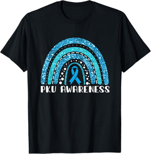 Rainbow Warrior PKU Awareness T-Shirt - T-Shirt | Black