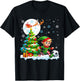 Elf Playing Soccer Christmas Tree Colorful Costume Player T-Shirt - T-Shirt | Black
