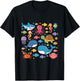 Cute Sea Animals Kids Children Ocean Creatures Clownfish T-Shirt - T-Shirt | Black