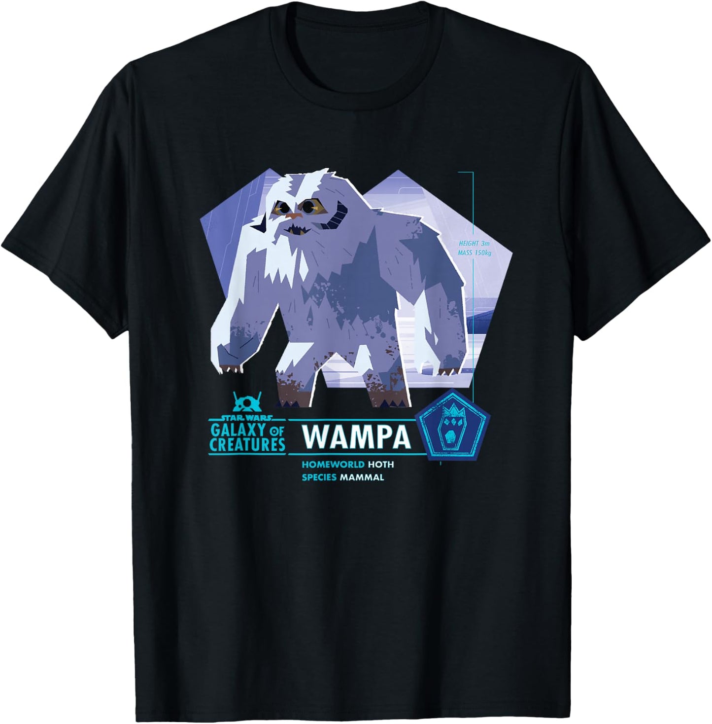Star Wars Galaxy of Creatures Wampa Mammal T-Shirt - T-Shirt | Black