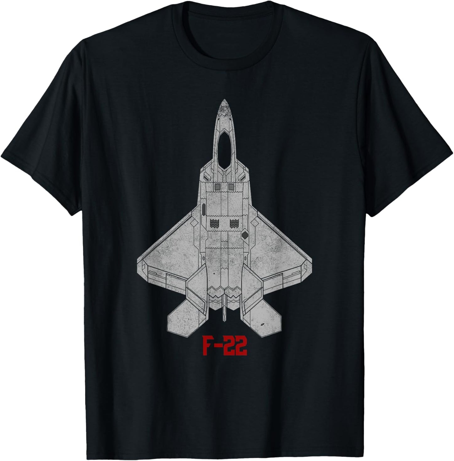 Military Aircraft F-22 Raptor Pilot Gifts T Shirt USAF T-Shirt - T-Shirt | Black