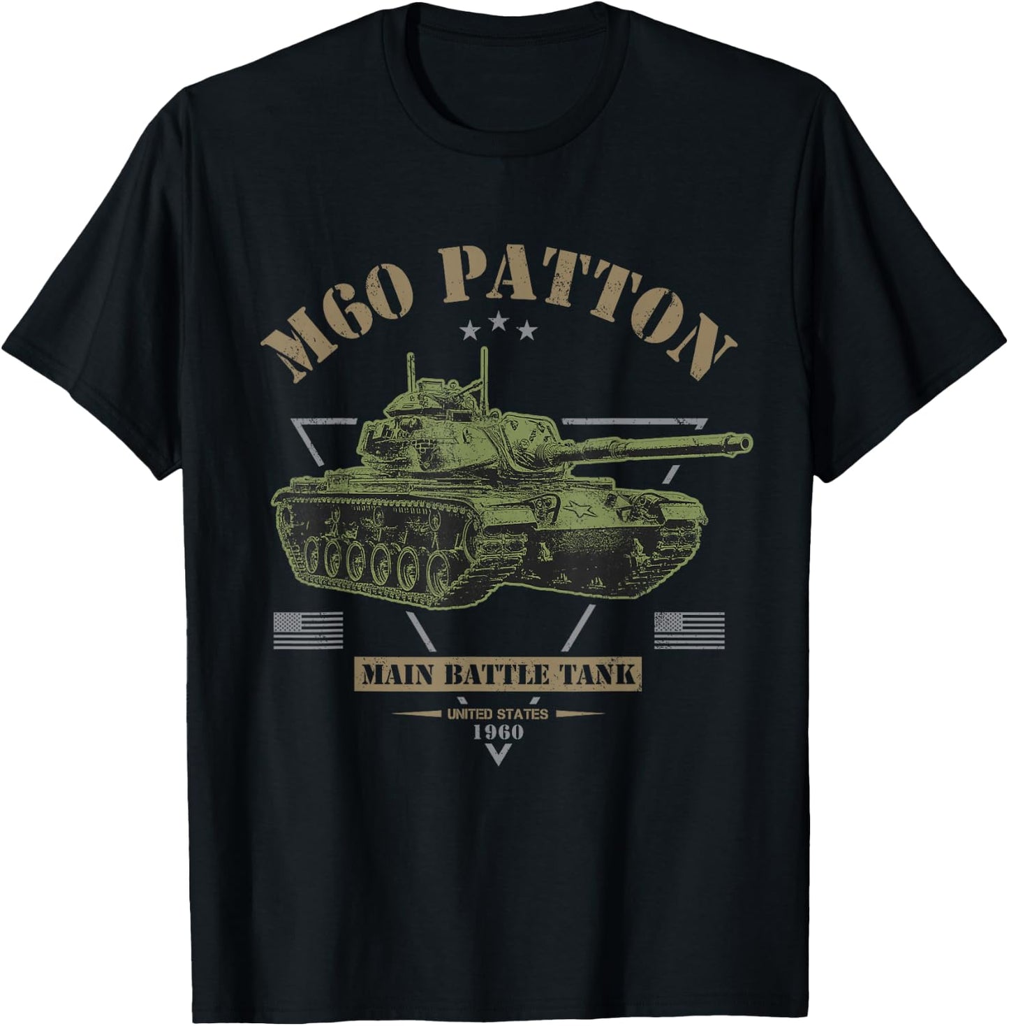 M60 Patton Tank T-Shirt - T-Shirt | Black