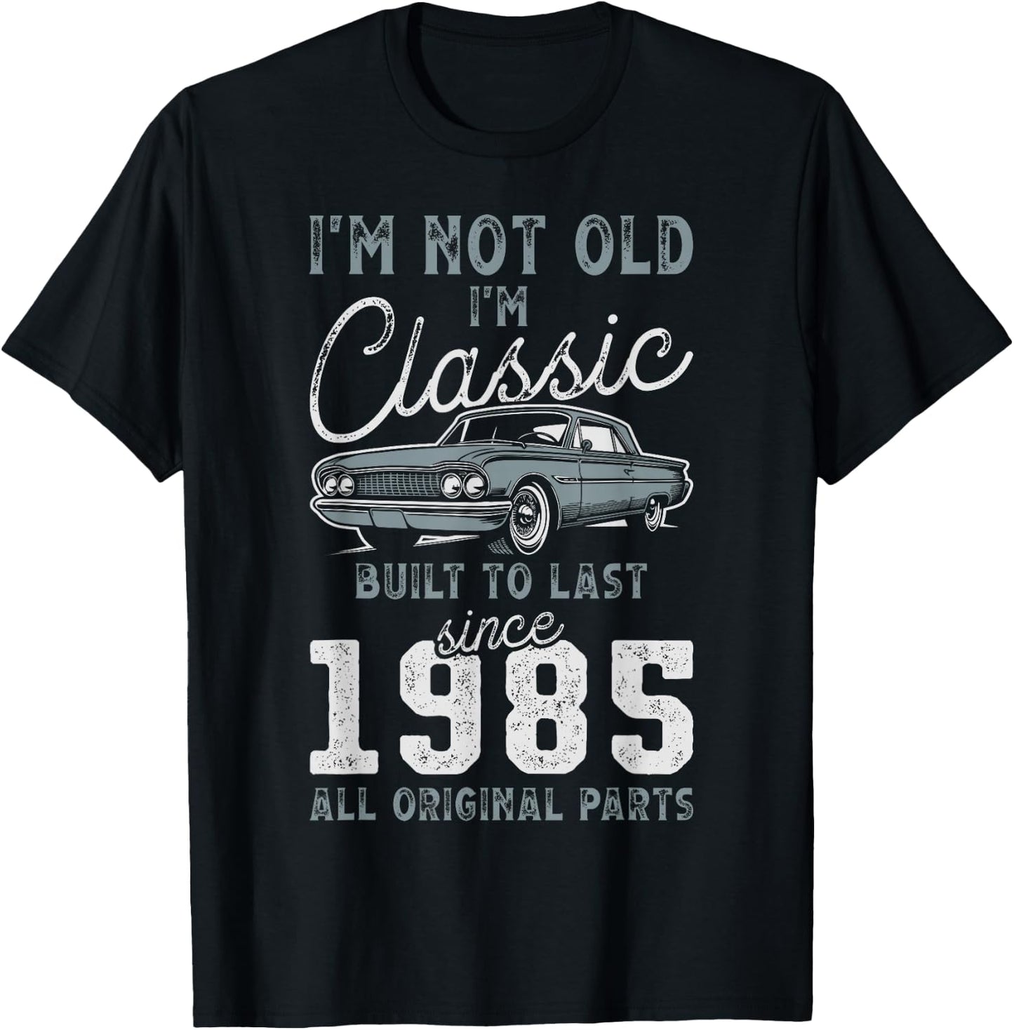 1985 Classic Car 41st Birthday T-Shirt - T-Shirt | Black