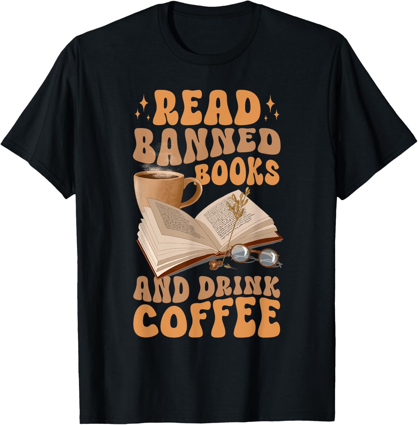 Banned Books Coffee T-Shirt - T-Shirt | Black