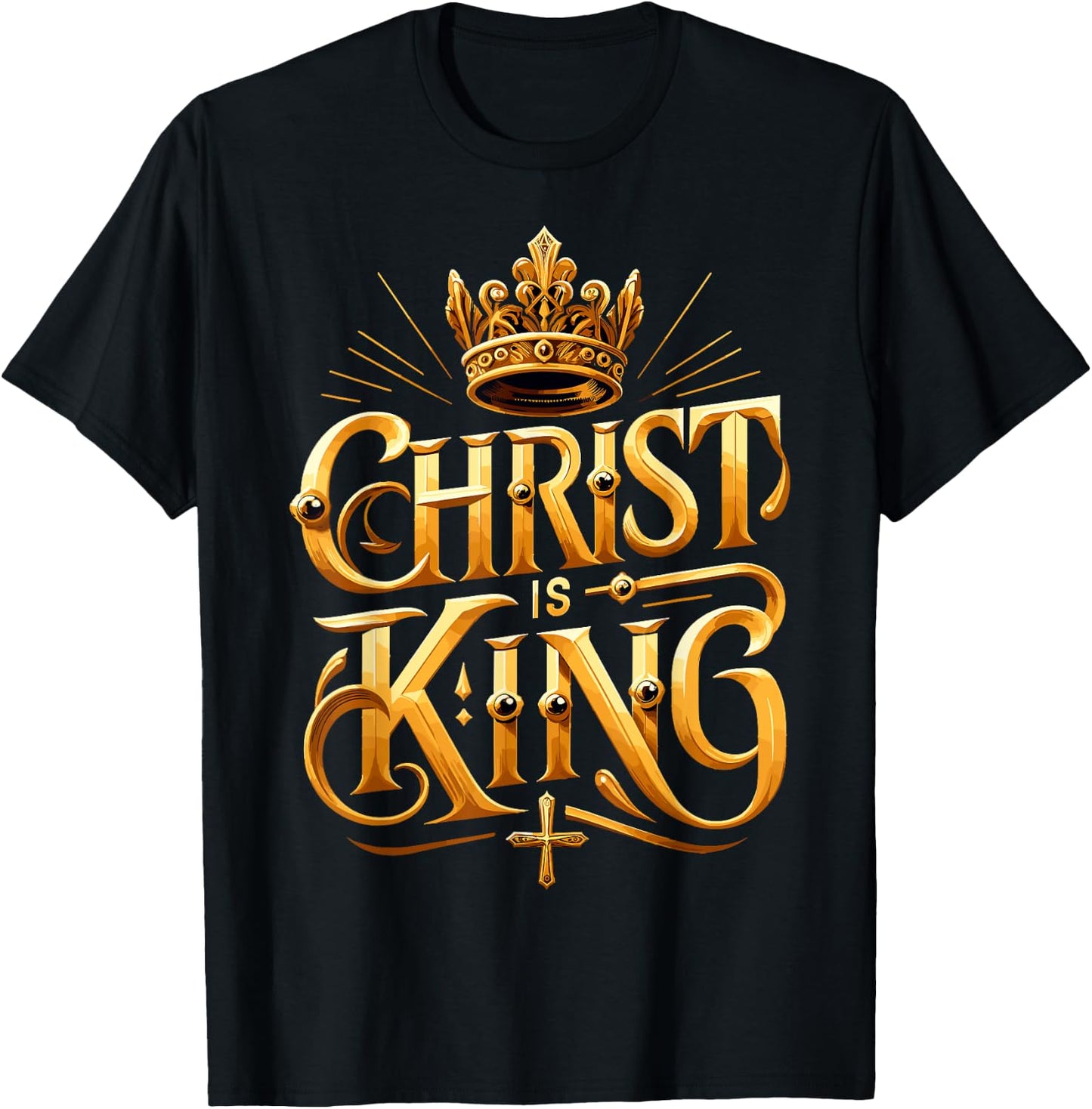 Christ is King Christian Jesus T-Shirt - T-Shirt | Black