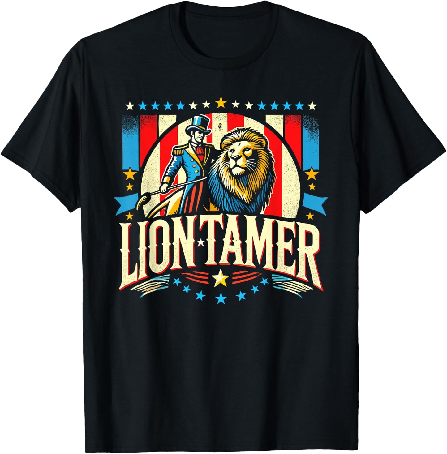Lion Tamer Shirt Men Women Costume Ringmaster Costume T-Shirt - T-Shirt | Black
