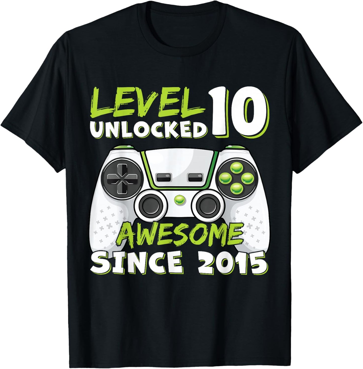 10 Year Old BDay Decorations Son Boy 10yr 2015 10th Birthday T-Shirt - T-Shirt | Black