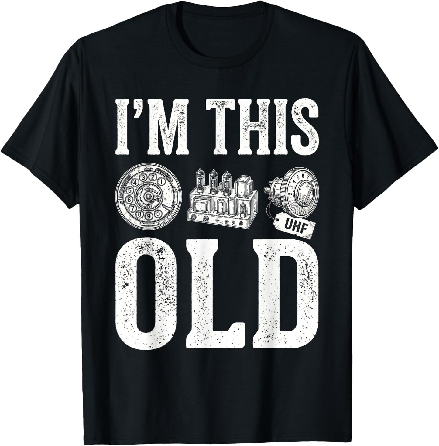 I'm This Old Classic Car Distributor Drum Brake Choke T-Shirt - T-Shirt | Black