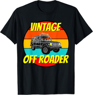 Vintage Off Road Funny Off-Roading Truck Montero T-Shirt - T-Shirt | Black