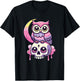 Kawaii Gothic Owl Pastel Colors Gothic Goth Owl T-Shirt - T-Shirt | Black