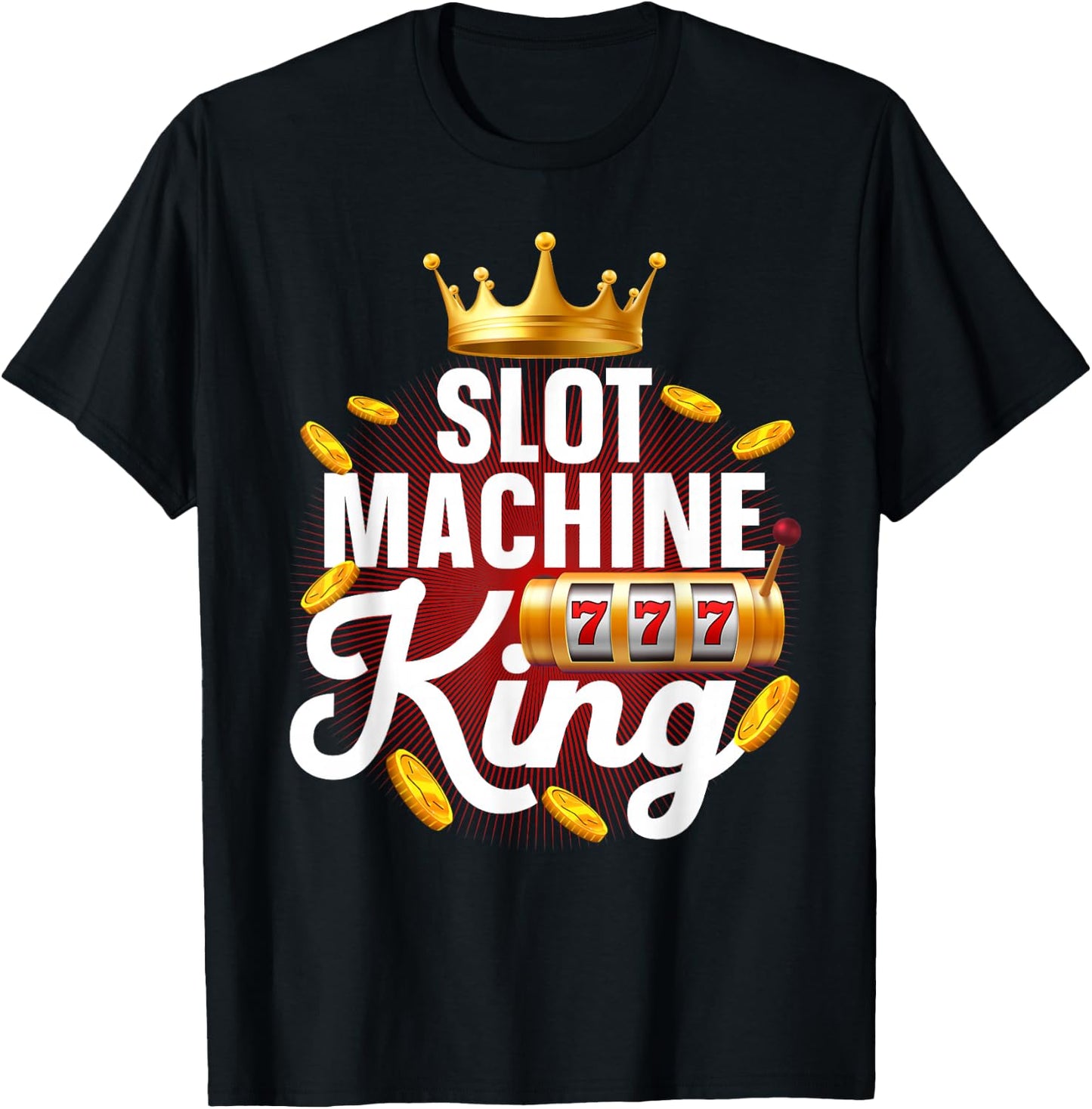 Best Slot Machine King Art Boys Casino Slot Machine T-Shirt - T-Shirt | Black
