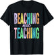 Beaching Not Teaching Funny Teacher Appreciation T-Shirt - T-Shirt | Black