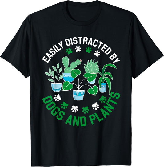 Plants and Dogs Shirt Dogs Plant T-Shirt - T-Shirt | Black