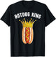 Hotdog King Cool Sausage Hot dog Food Lover Men Boys T-Shirt - T-Shirt | Black