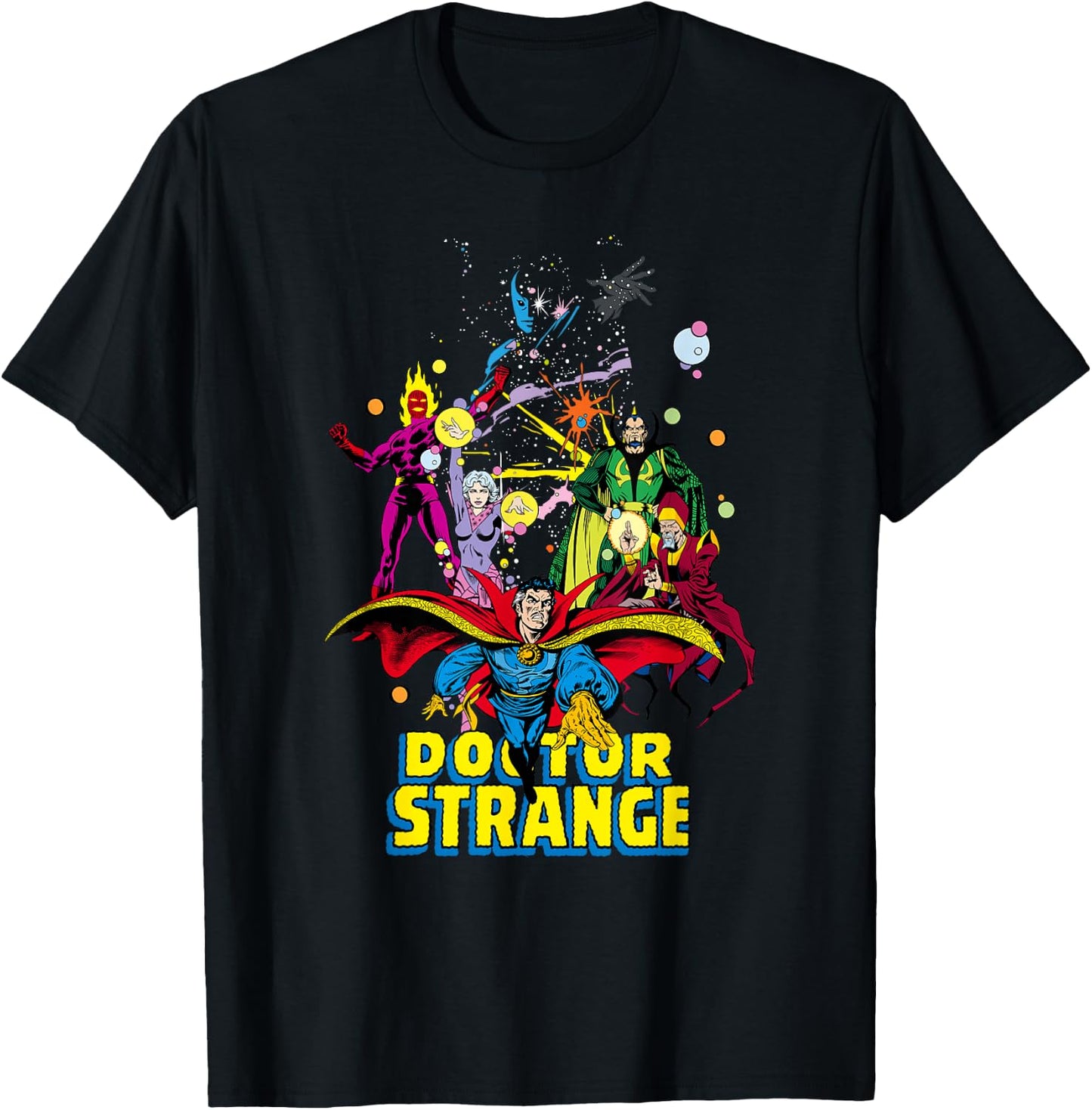 Marvel Comics Retro Doctor Strange Vintage Sorcerer T-Shirt - T-Shirt | Black