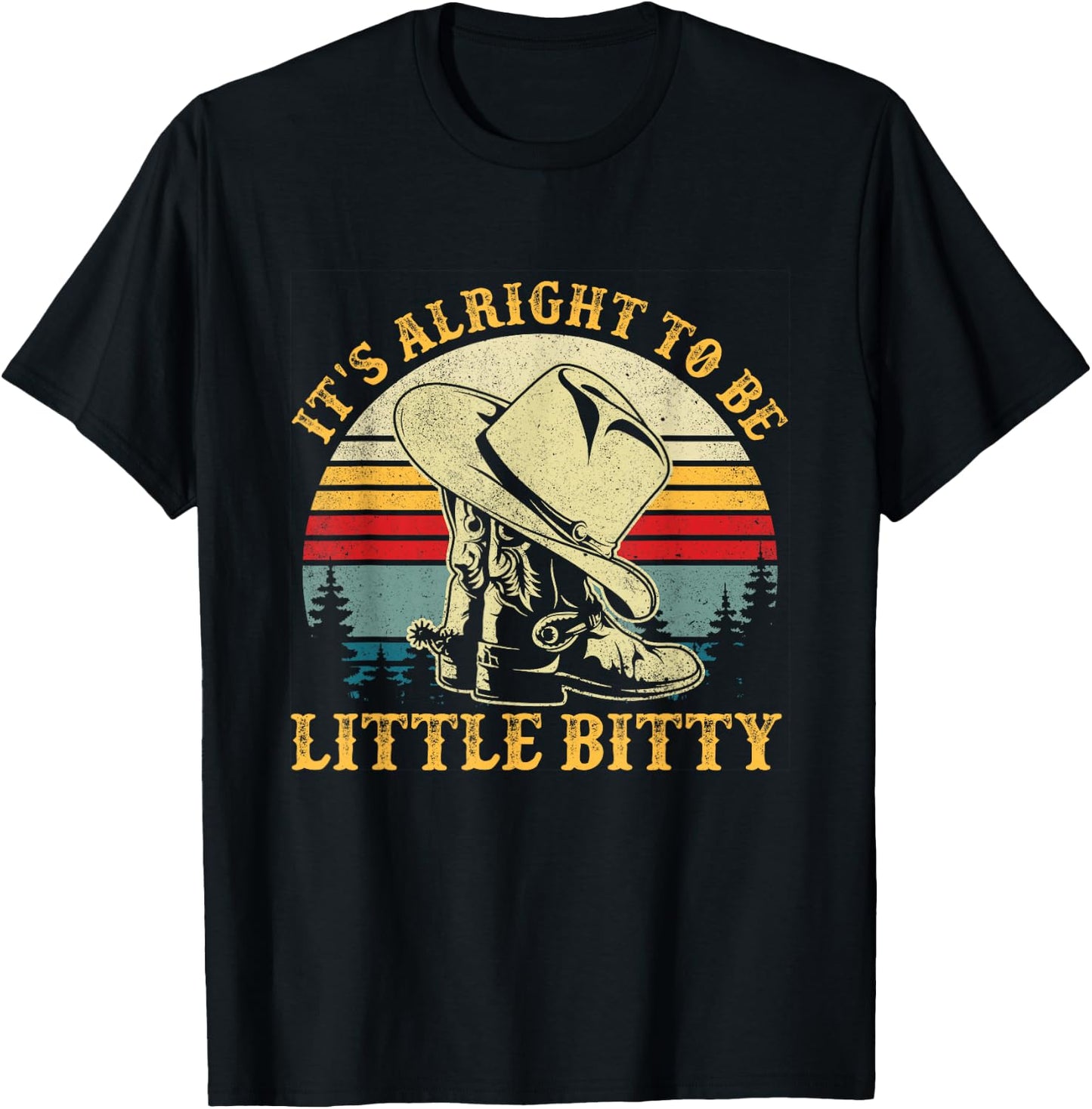 It’s Alright To Be Little Bitty Country Music Toddler T-Shirt - T-Shirt | Black