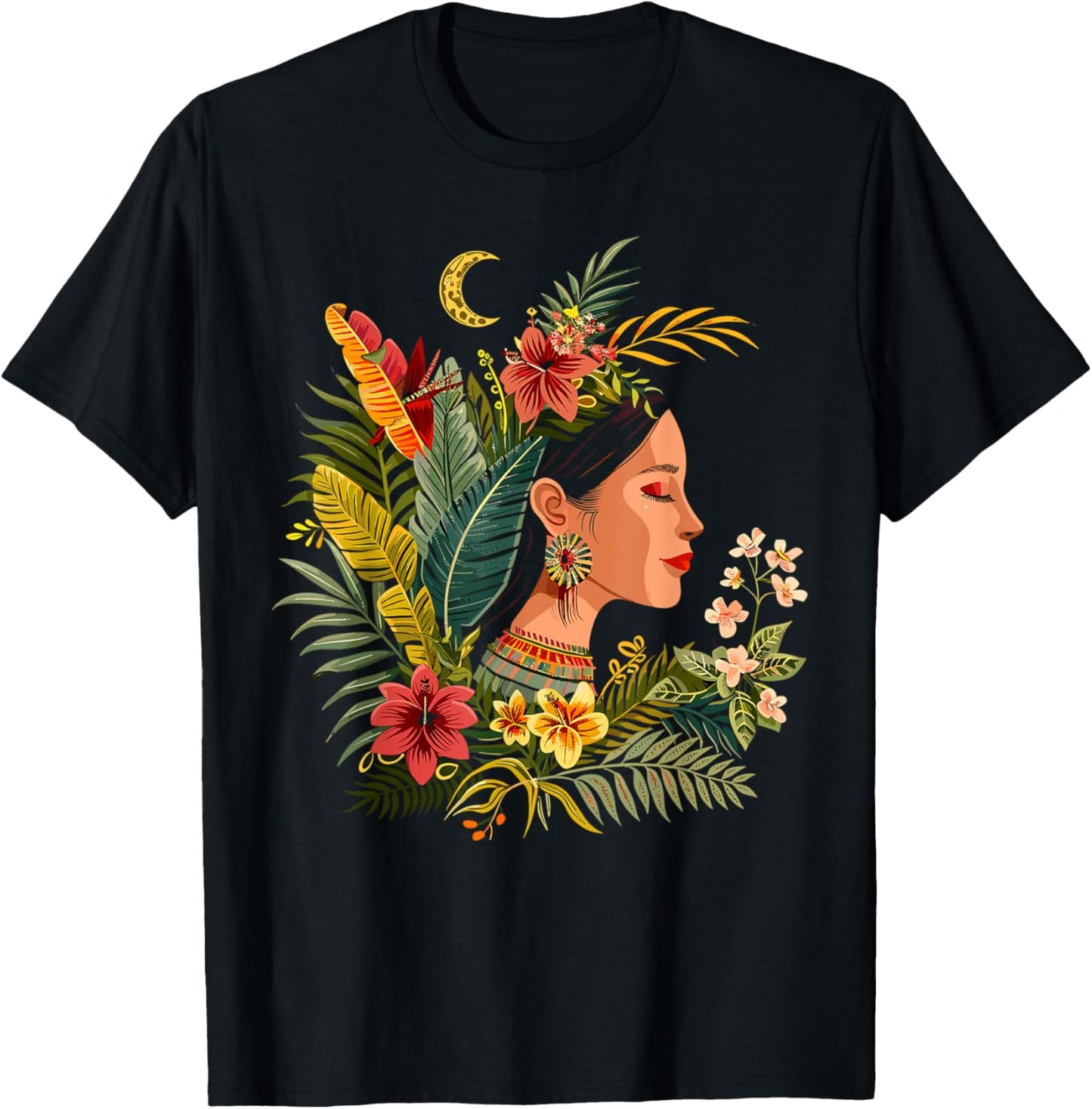 Maya God Mayan Mythology Ix Chel Goddess T-Shirt - T-Shirt | Black
