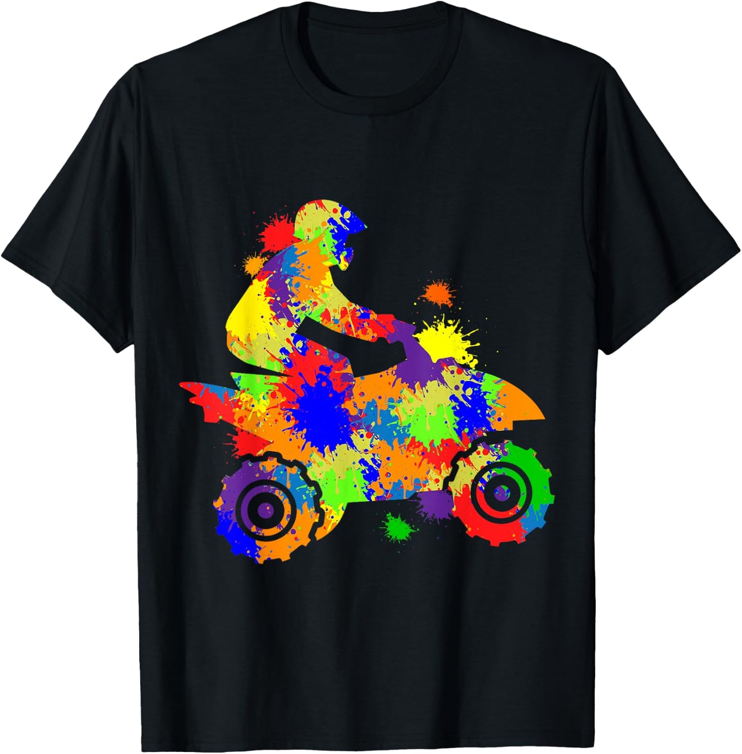 Quad Driver Offroad ATV Quad Biker Children Boys Men T-Shirt - T-Shirt | Black