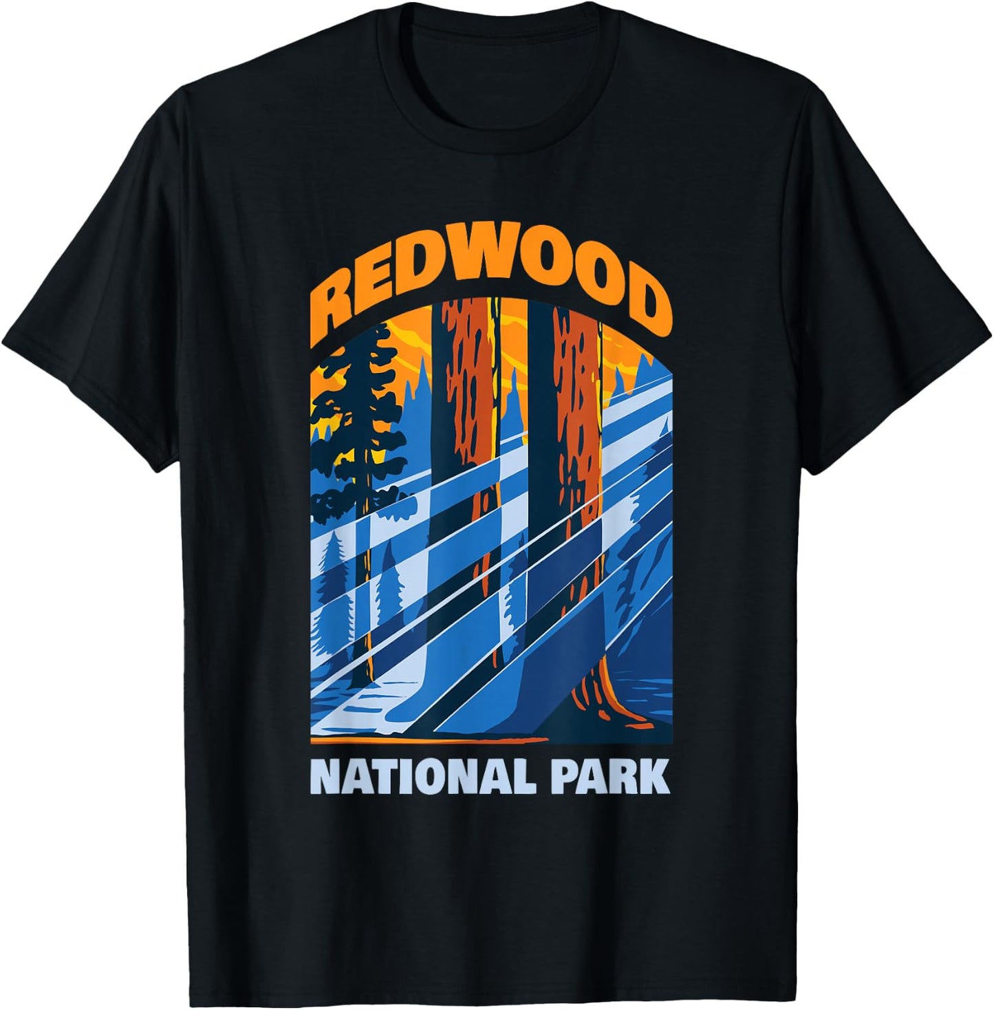 Redwood US National Park California Gift T-Shirt - T-Shirt | Black