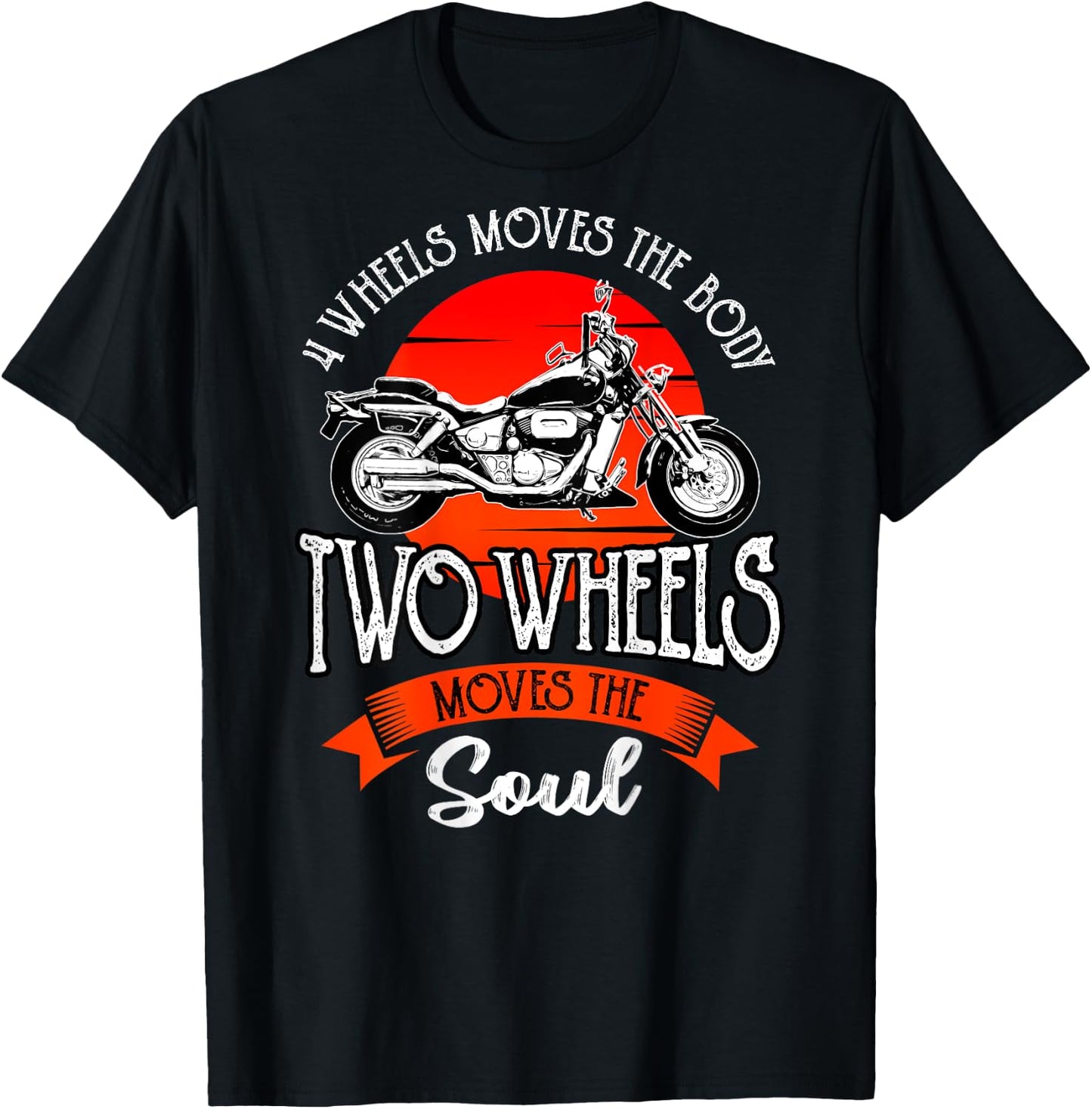 Biker Gear Motorcycle Gifts Image On Back Of Shirt T-Shirt - T-Shirt | Black