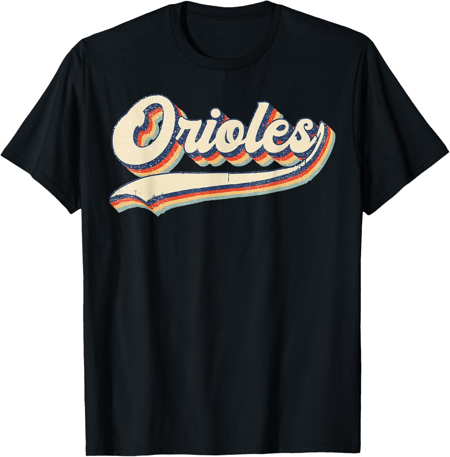 Orioles Sports Name Vintage Retro Gifts T-Shirt - T-Shirt | Black