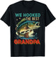 Vintage Retro We Hooked The Best Grandpa Father's Day Fisher T-Shirt - T-Shirt | Black