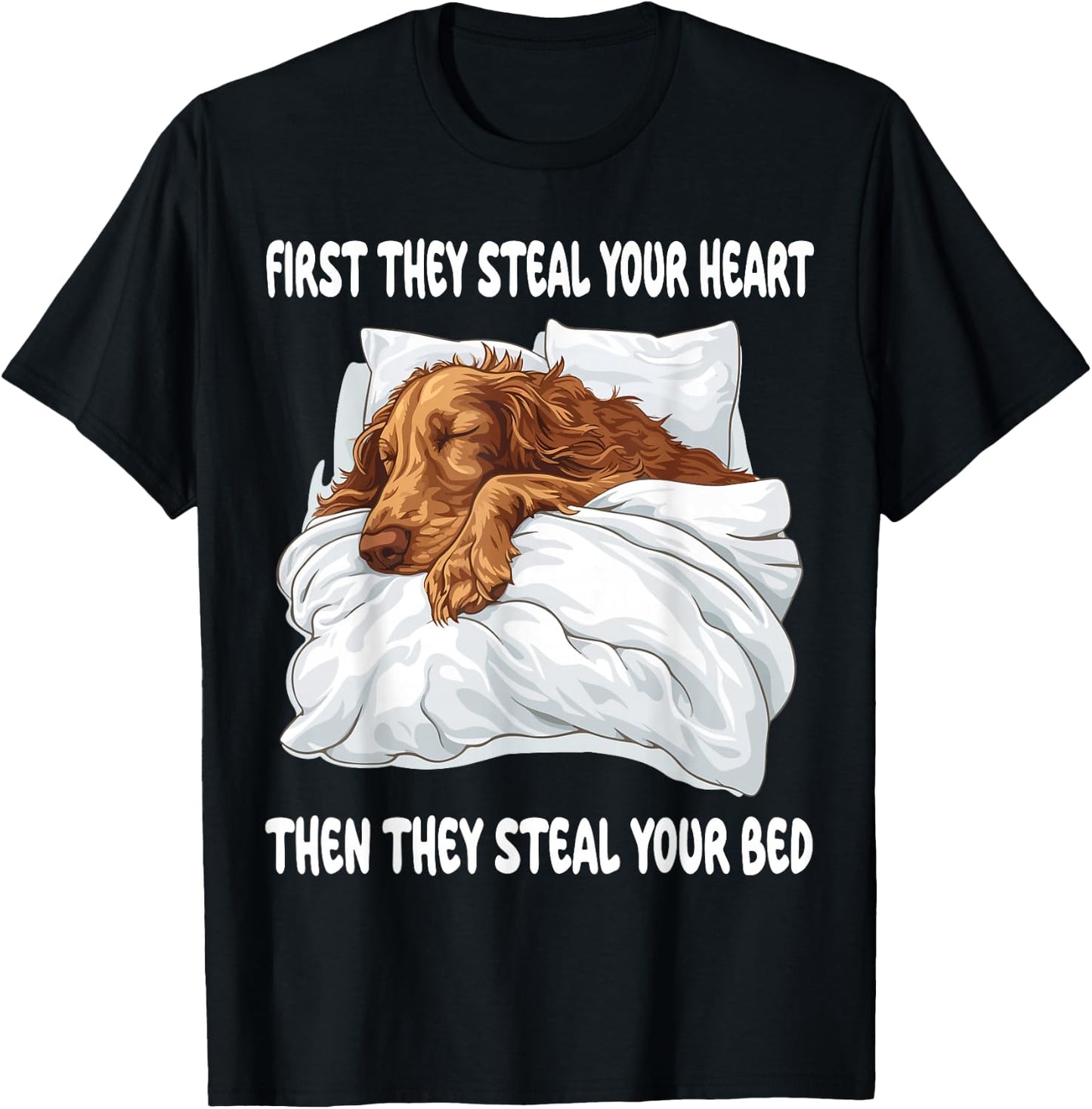 Irish Setter Sleeping Pajamas Nightgown T-Shirt - T-Shirt | Black